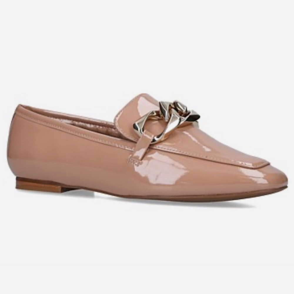 Carvela KURT GEIGER REBEL LOAFER BLUSH PATENT CHAIN size 36.5 US 6.5 - Picture 10 of 10
